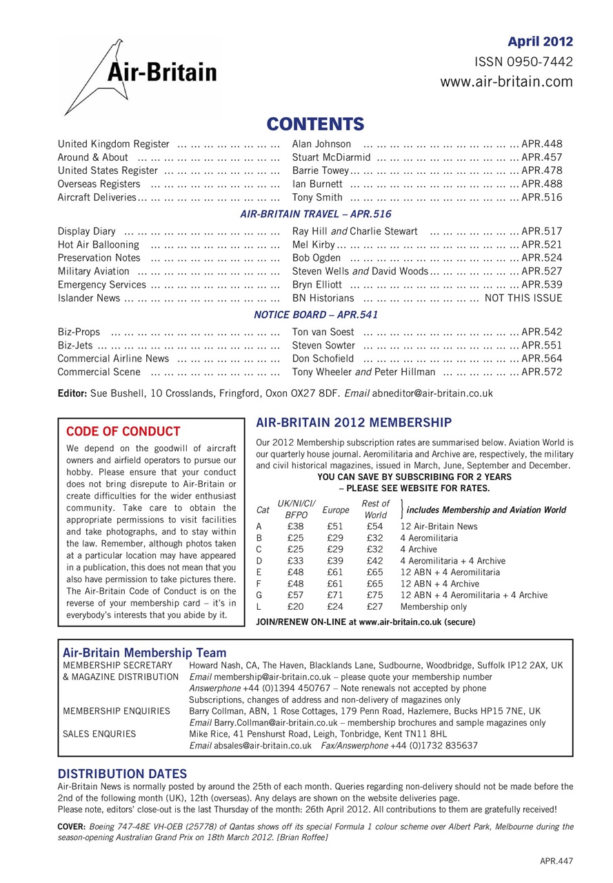 Air Britain News Preview Pages