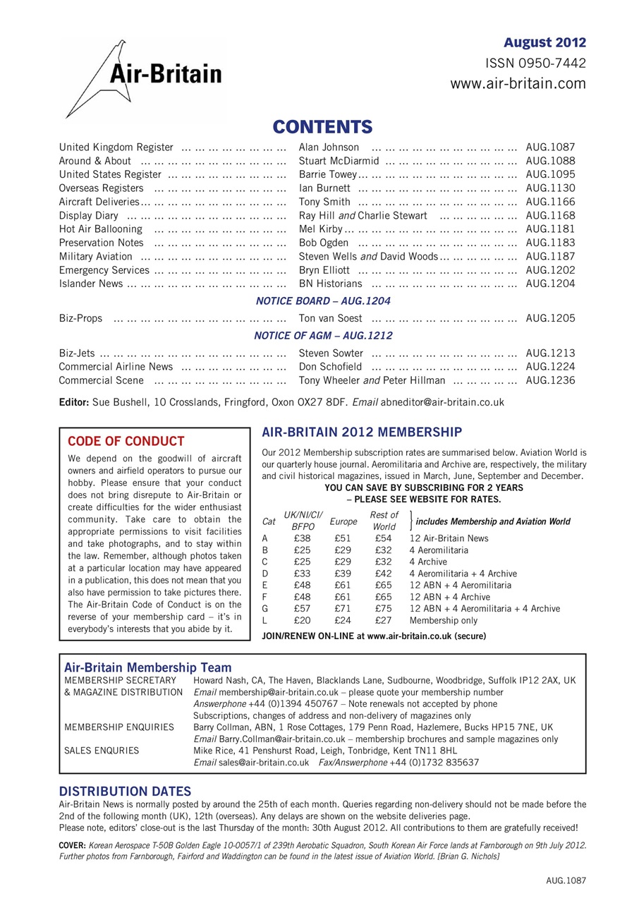 Air Britain News Preview Pages