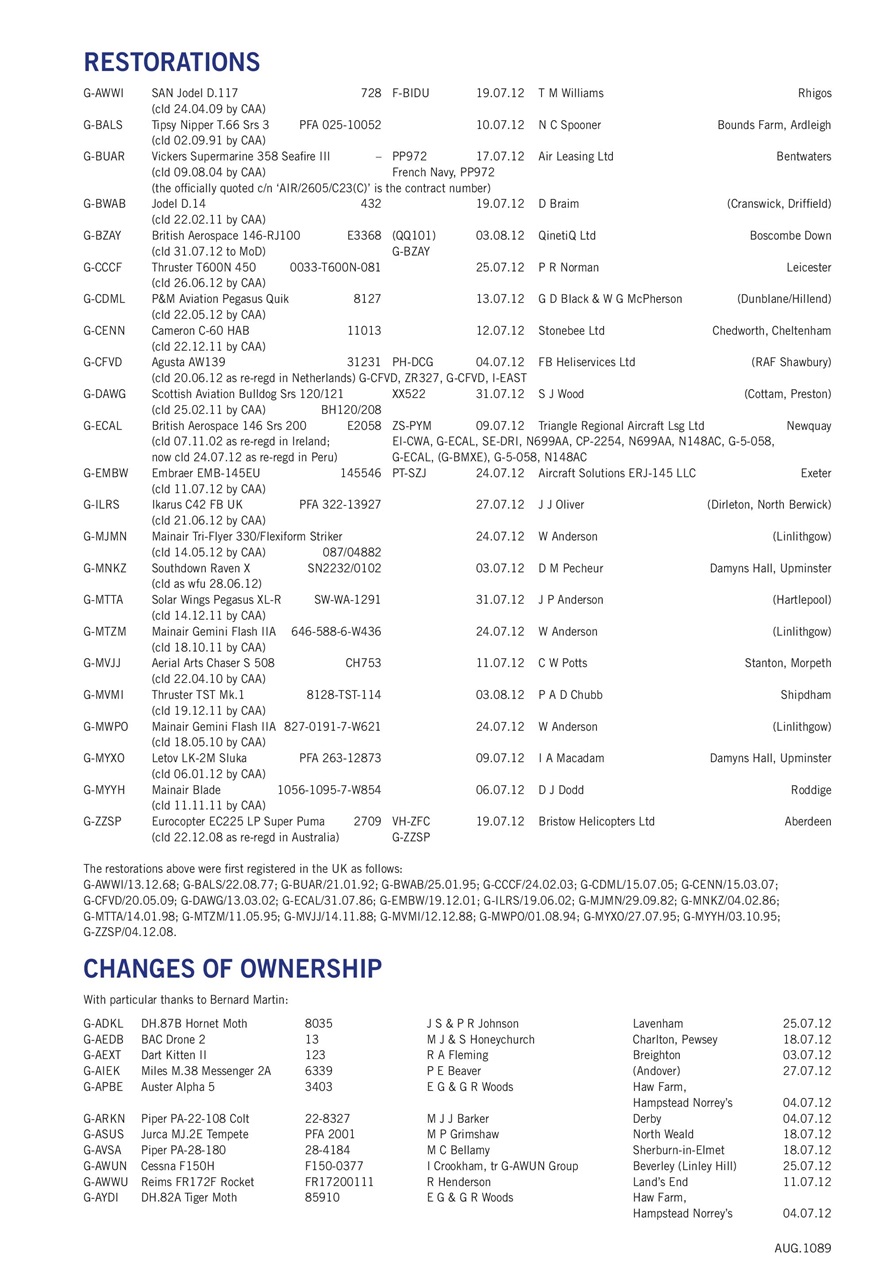 Air Britain News Preview Pages