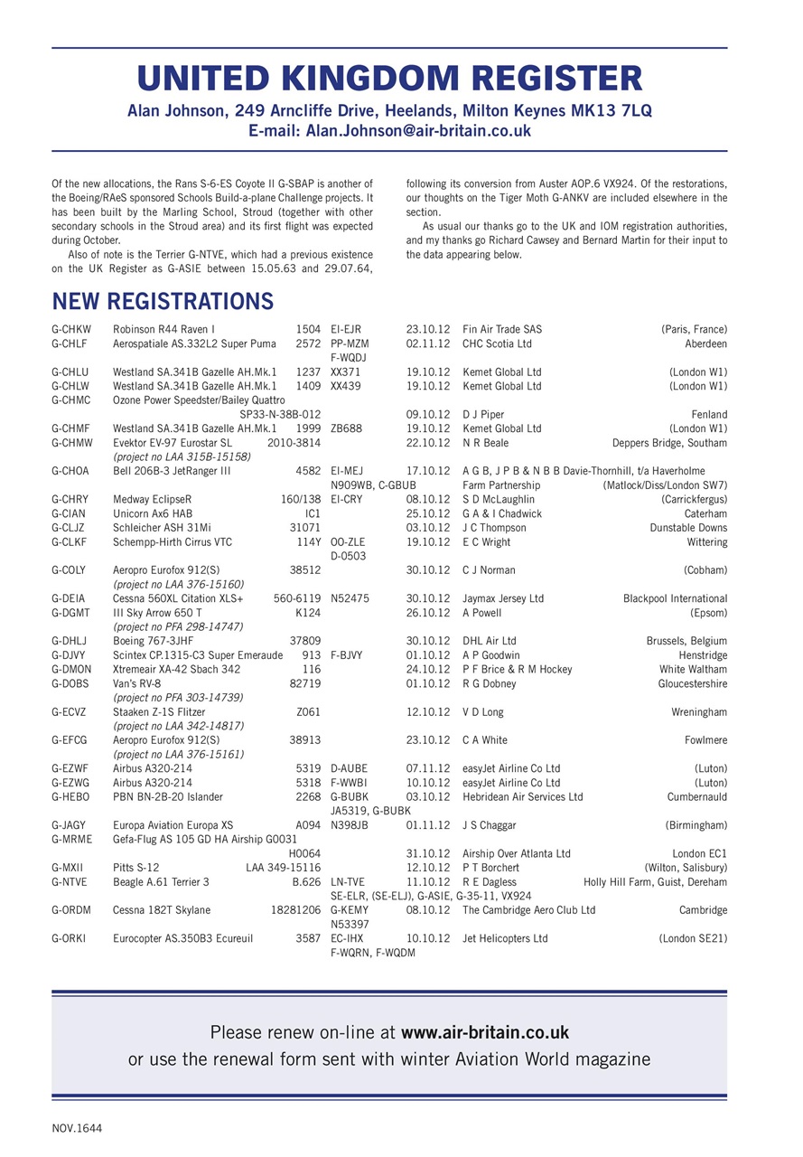 Air Britain News Preview Pages