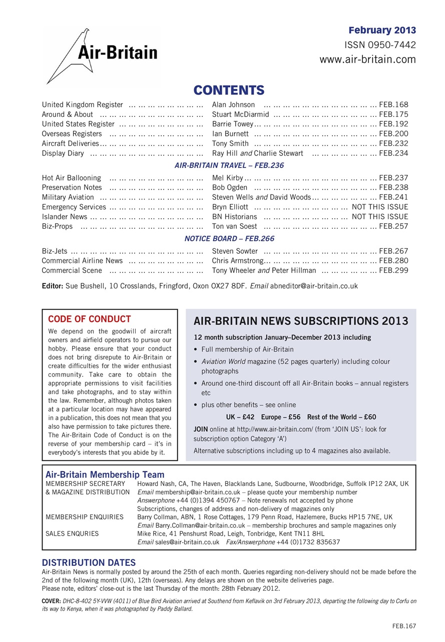 Air Britain News Preview Pages