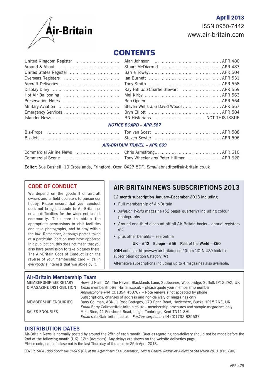 Air Britain News Preview Pages