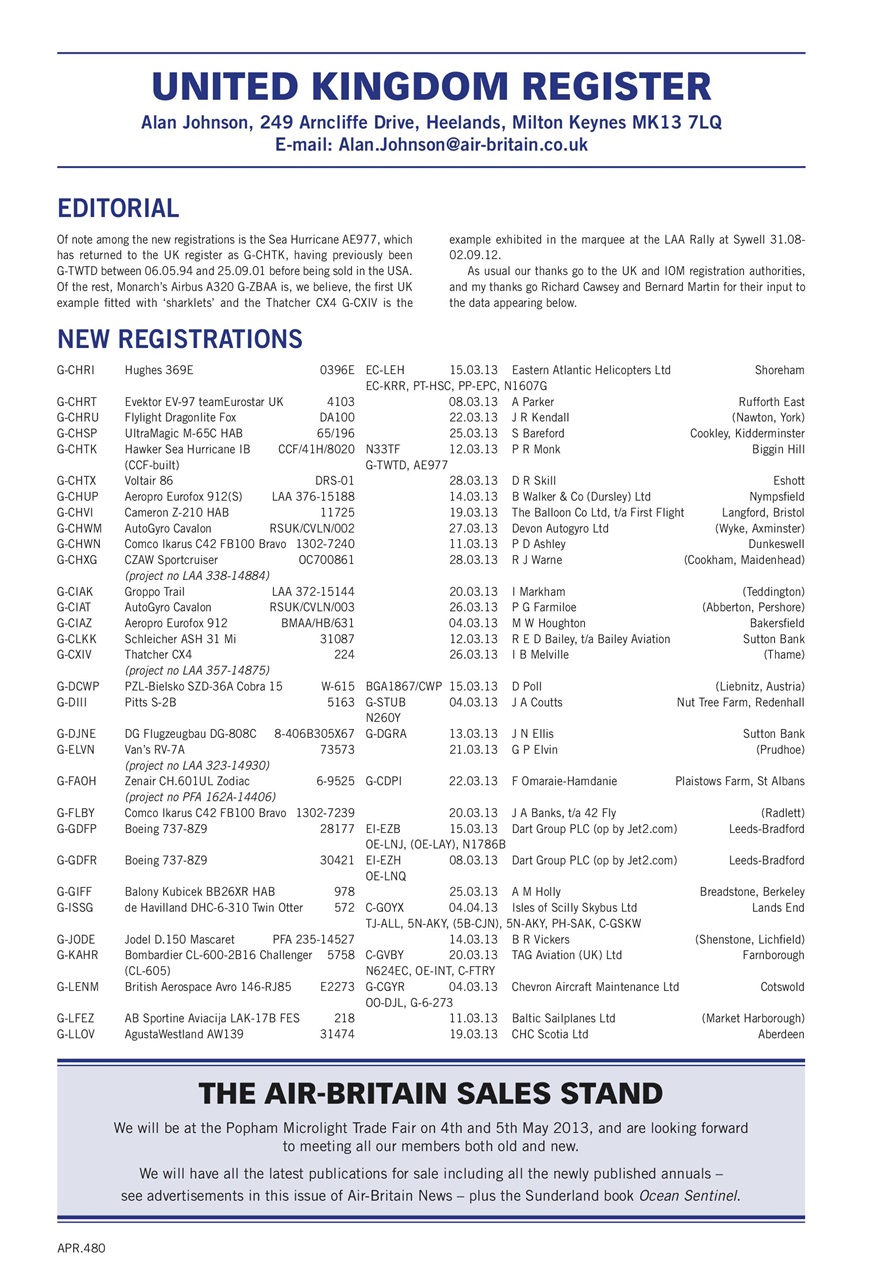 Air Britain News Preview Pages
