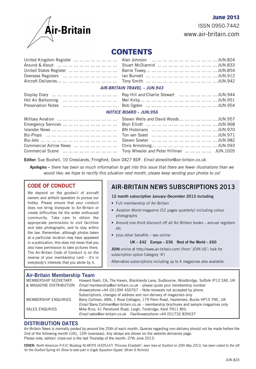 Air Britain News Preview Pages