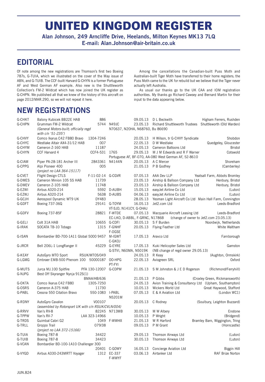 Air Britain News Preview Pages