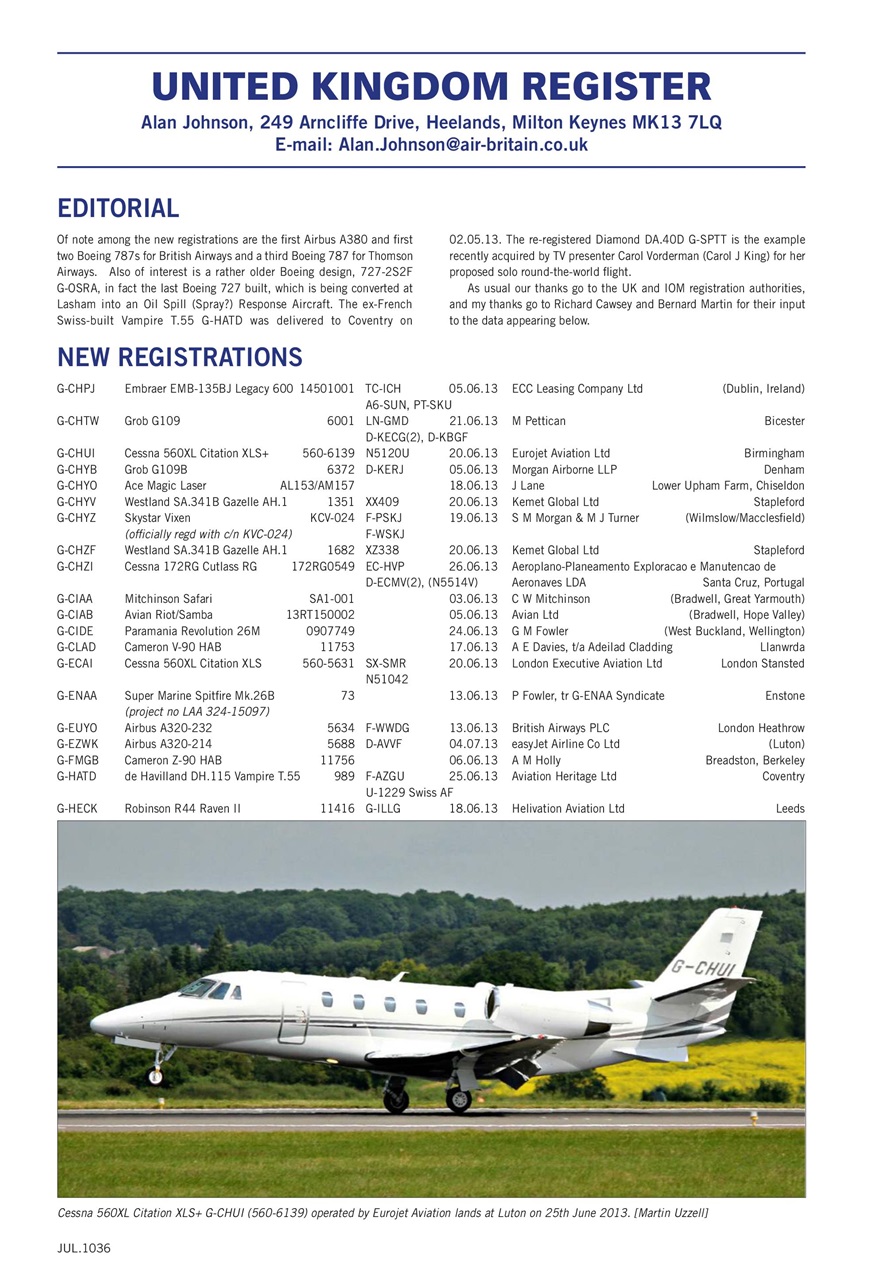 Air Britain News Preview Pages