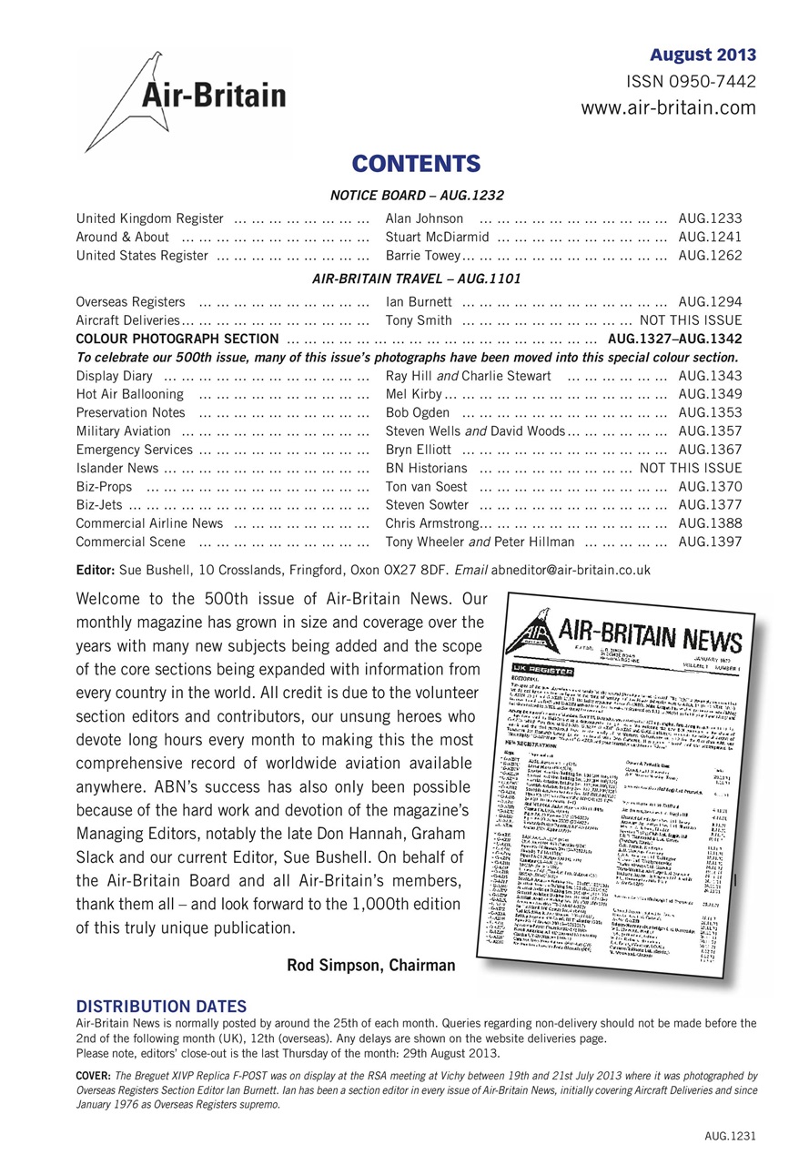 Air Britain News Preview Pages