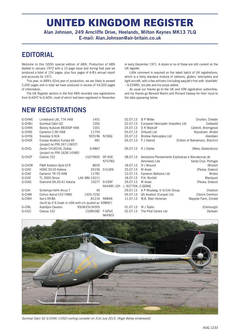 Air Britain News Preview Pages