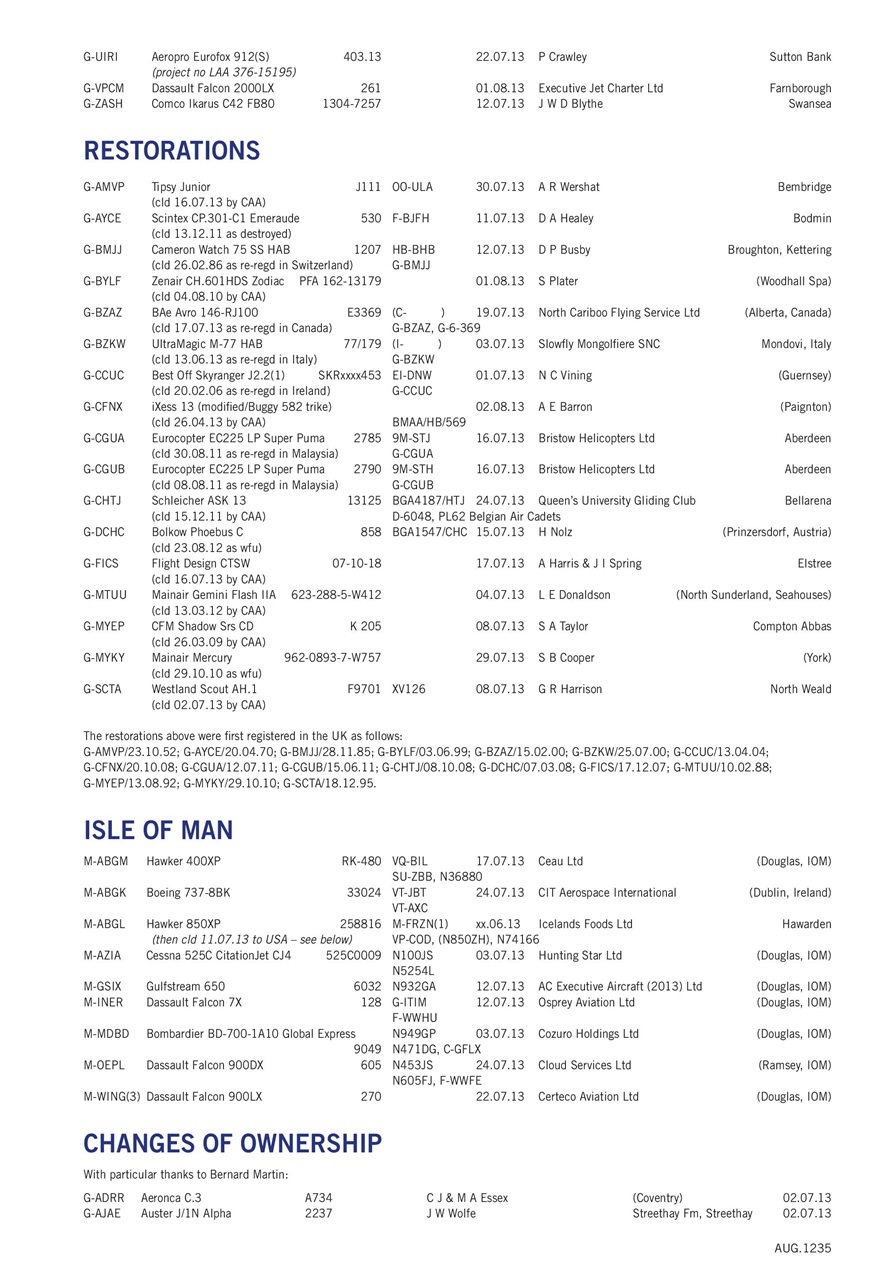 Air Britain News Preview Pages