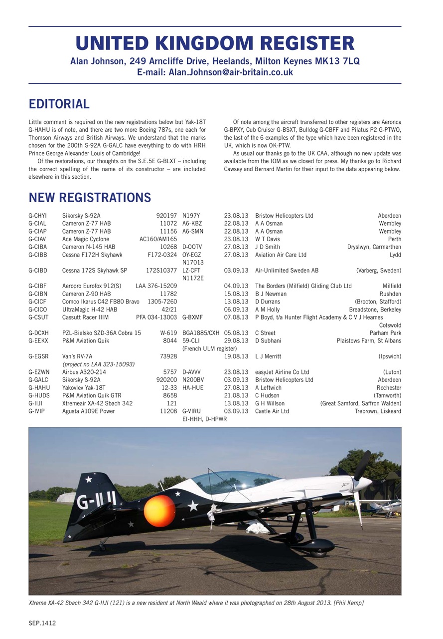 Air Britain News Preview Pages