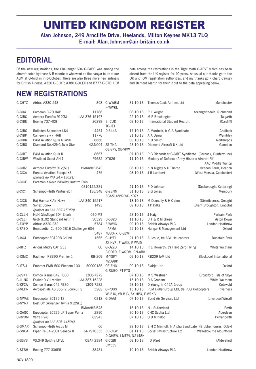 Air Britain News Preview Pages