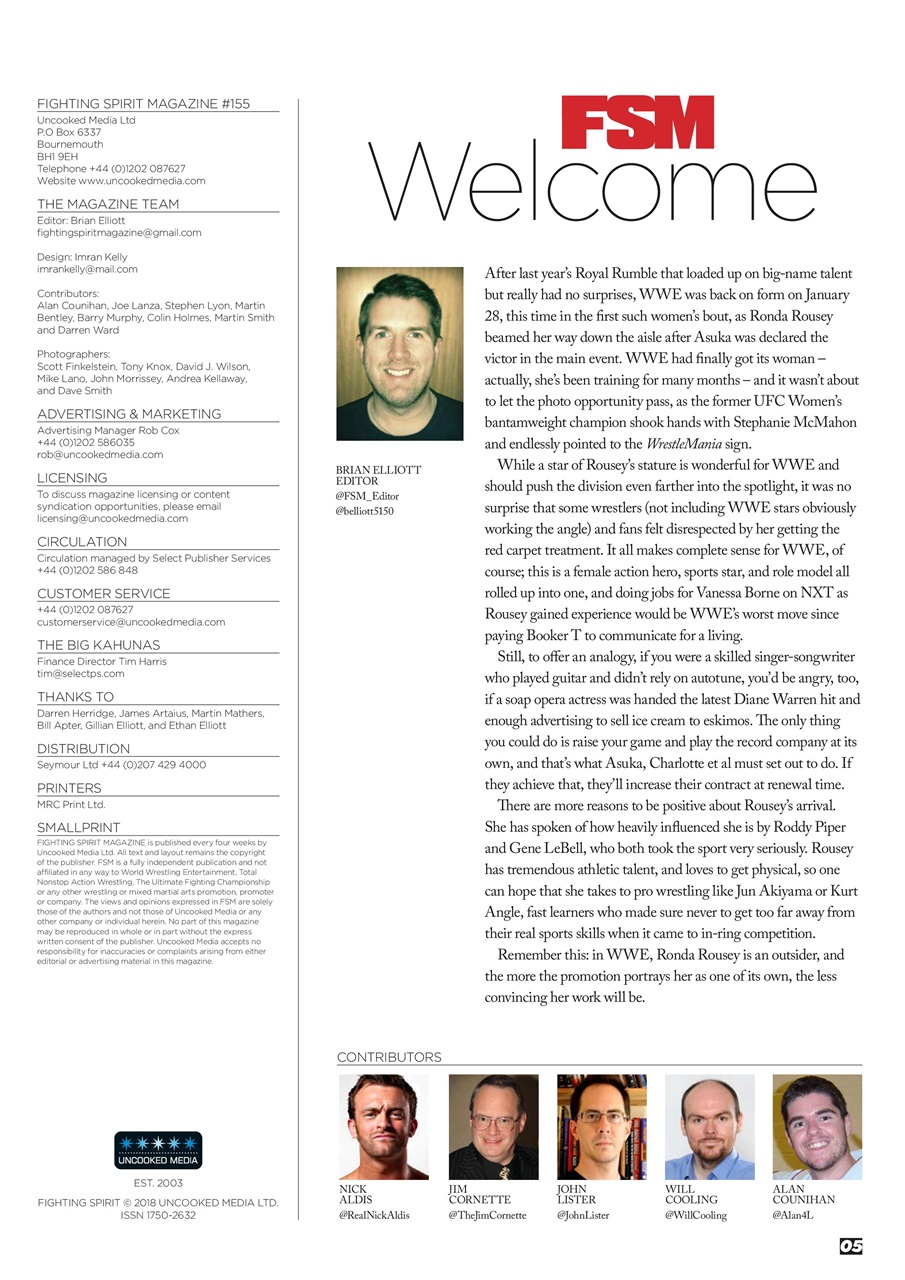 Wrestletalk Magazine Preview Pages