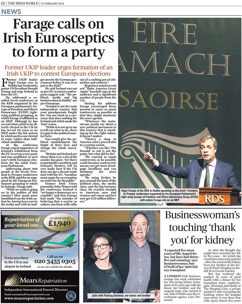 Irish World Preview Pages