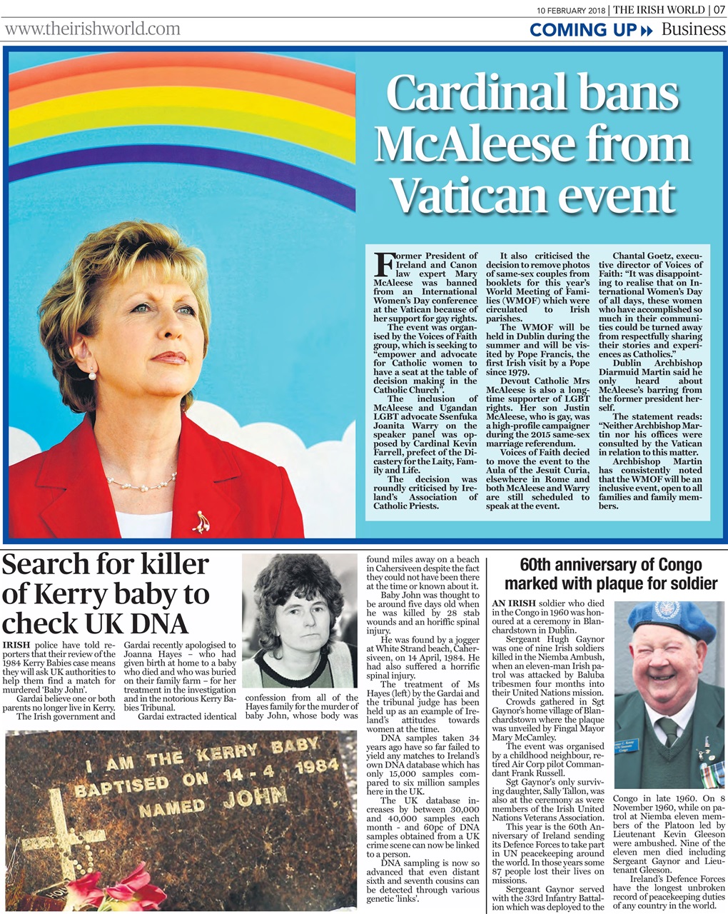 Irish World Preview Pages