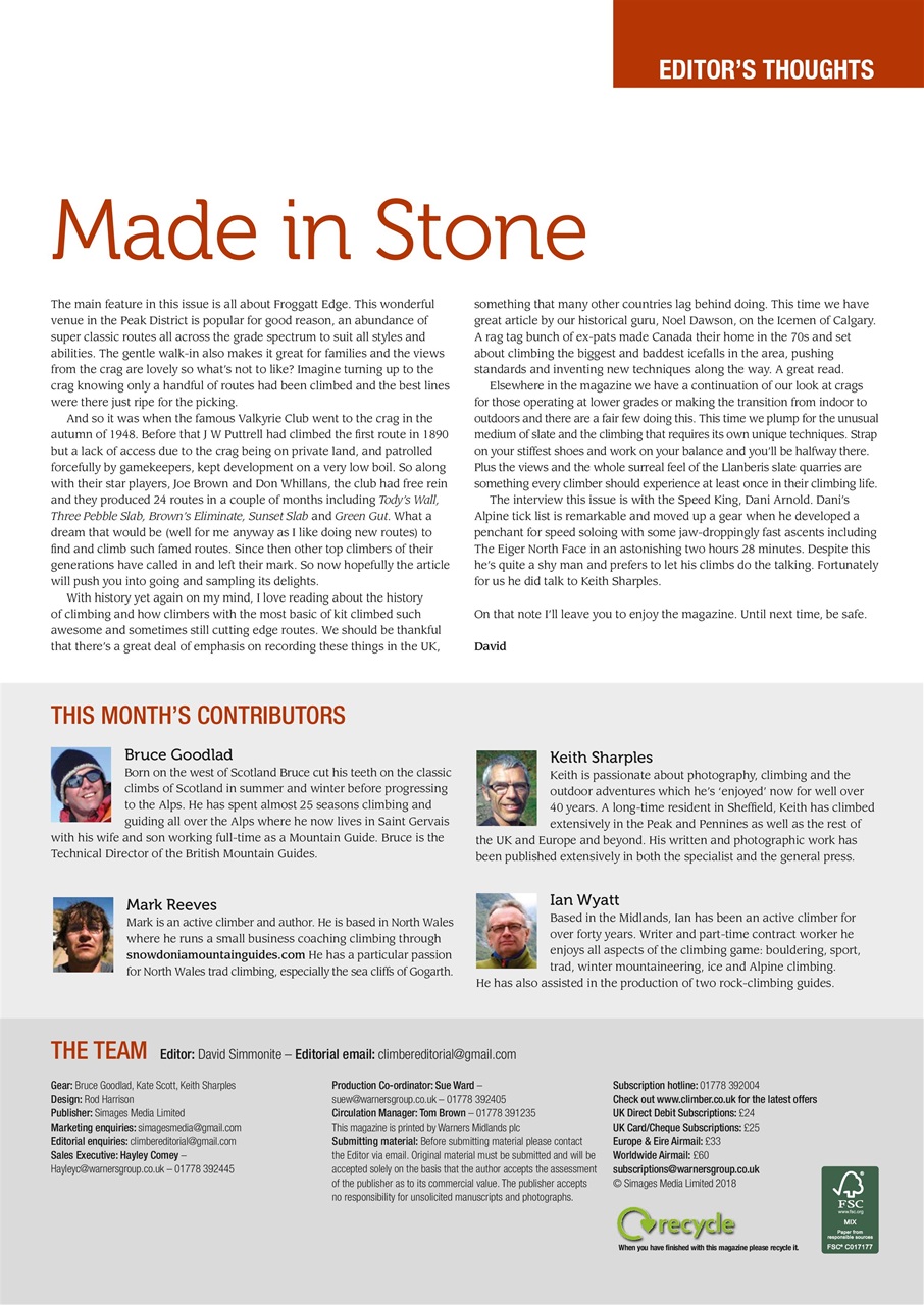 Climber Preview Pages