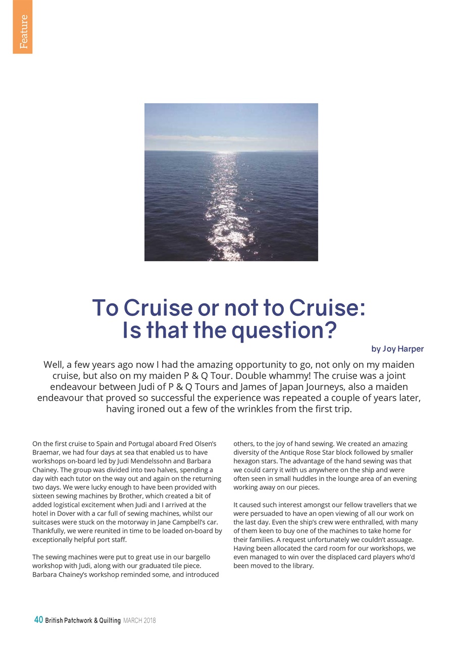 Patchwork and Quilting Preview Pages