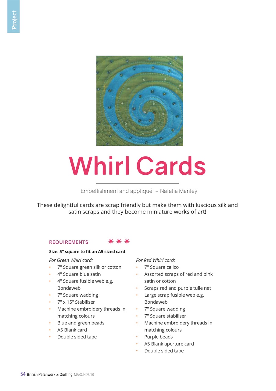 Patchwork and Quilting Preview Pages