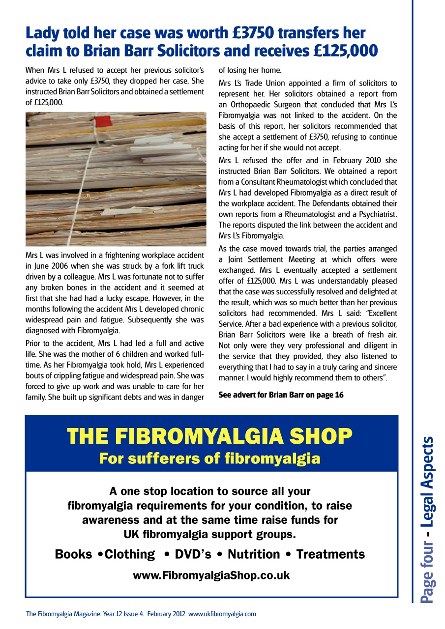 Fibromyalgia Magazine Preview Pages