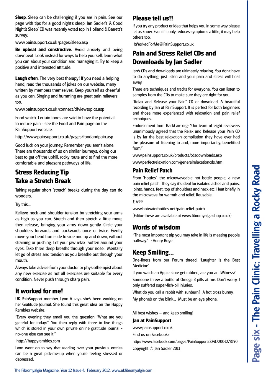 Fibromyalgia Magazine Preview Pages