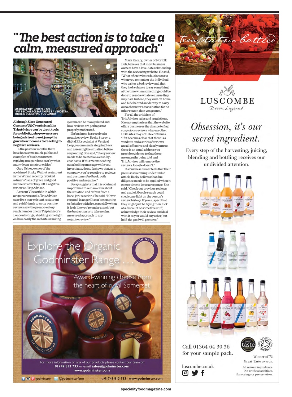 Speciality Food Preview Pages