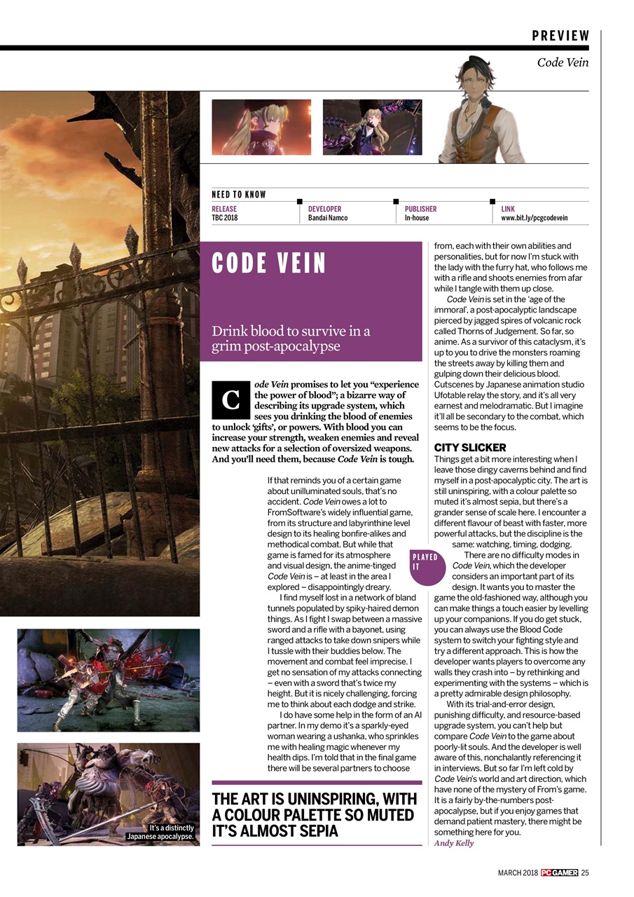 PC Gamer (UK Edition) Preview Pages