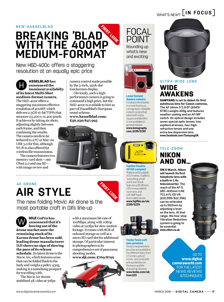 Digital Camera Magazine Preview Pages