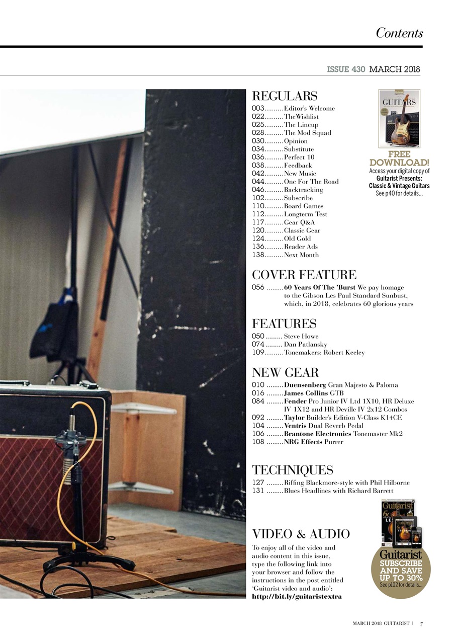 Guitarist Preview Pages