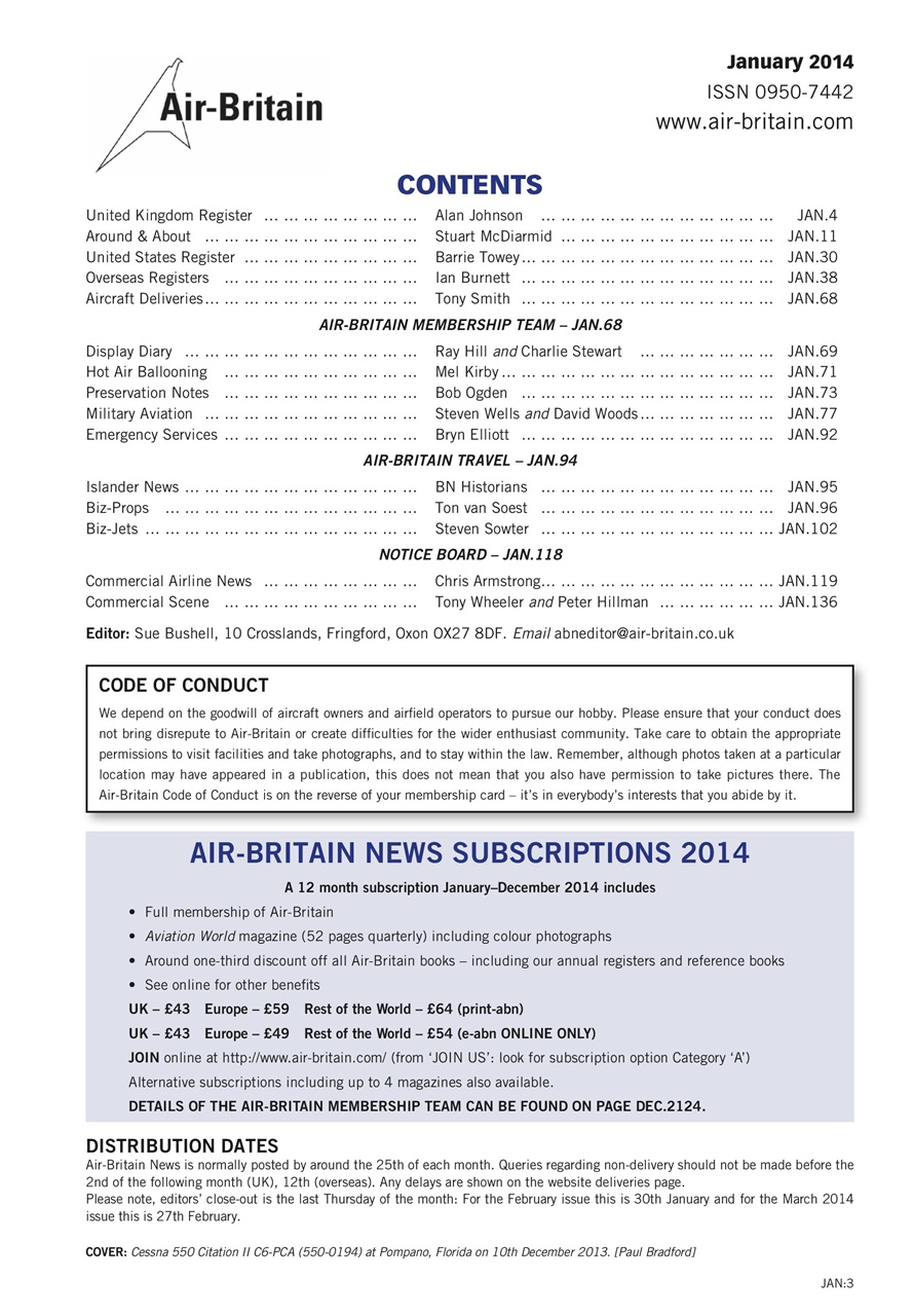 Air Britain News Preview Pages