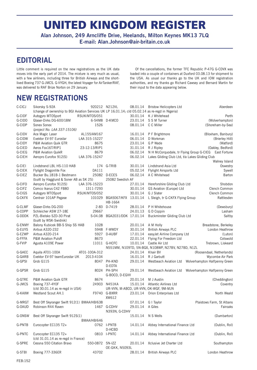 Air Britain News Preview Pages