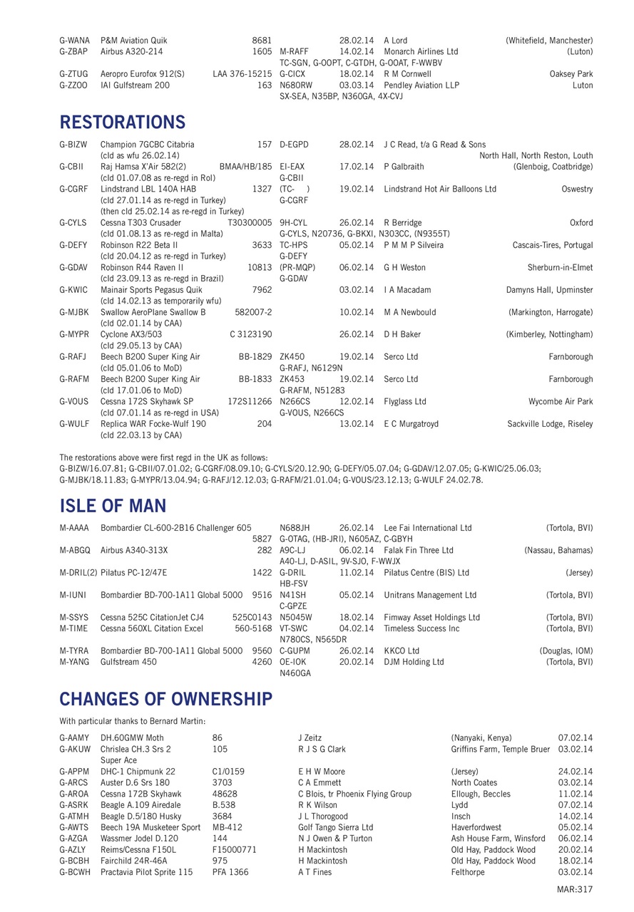 Air Britain News Preview Pages