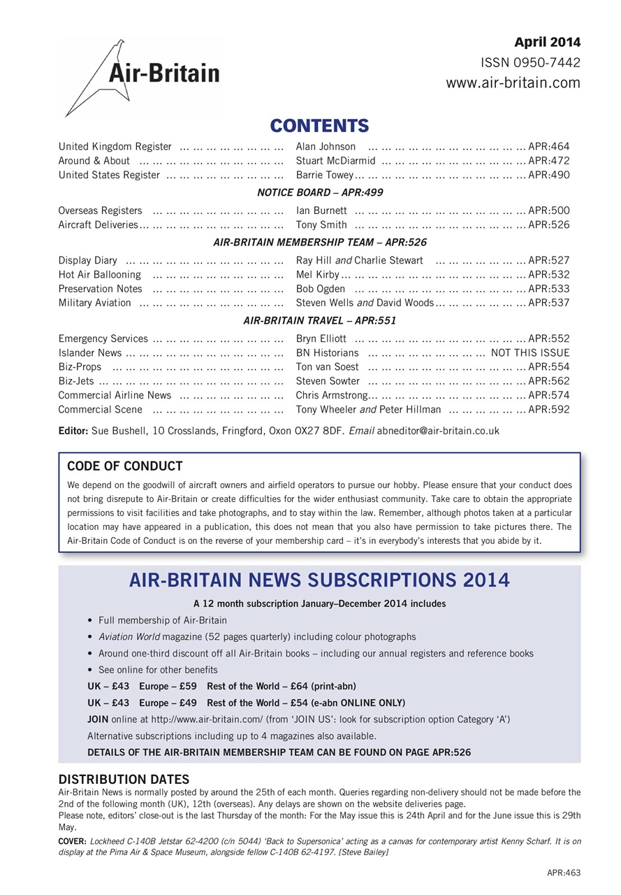 Air Britain News Preview Pages