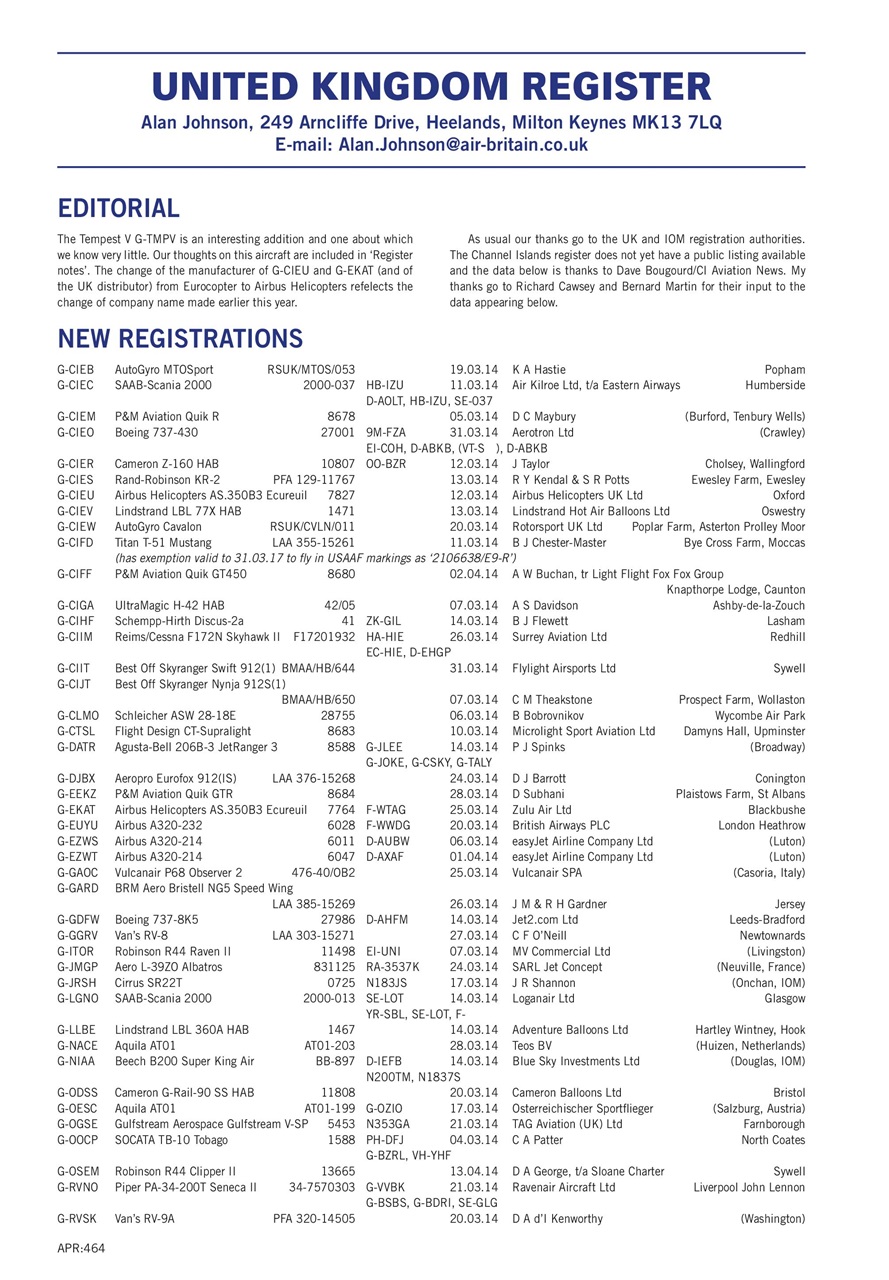 Air Britain News Preview Pages