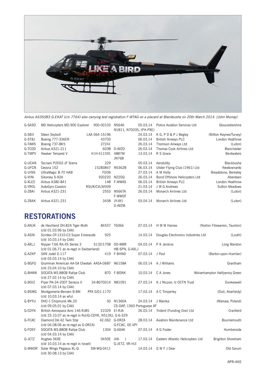 Air Britain News Preview Pages