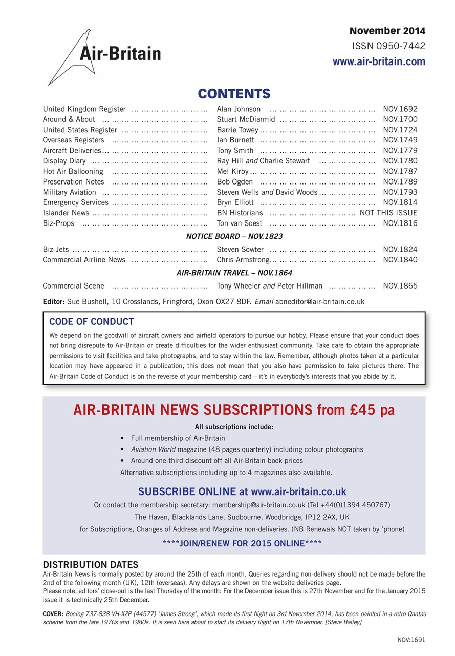 Air Britain News Preview Pages