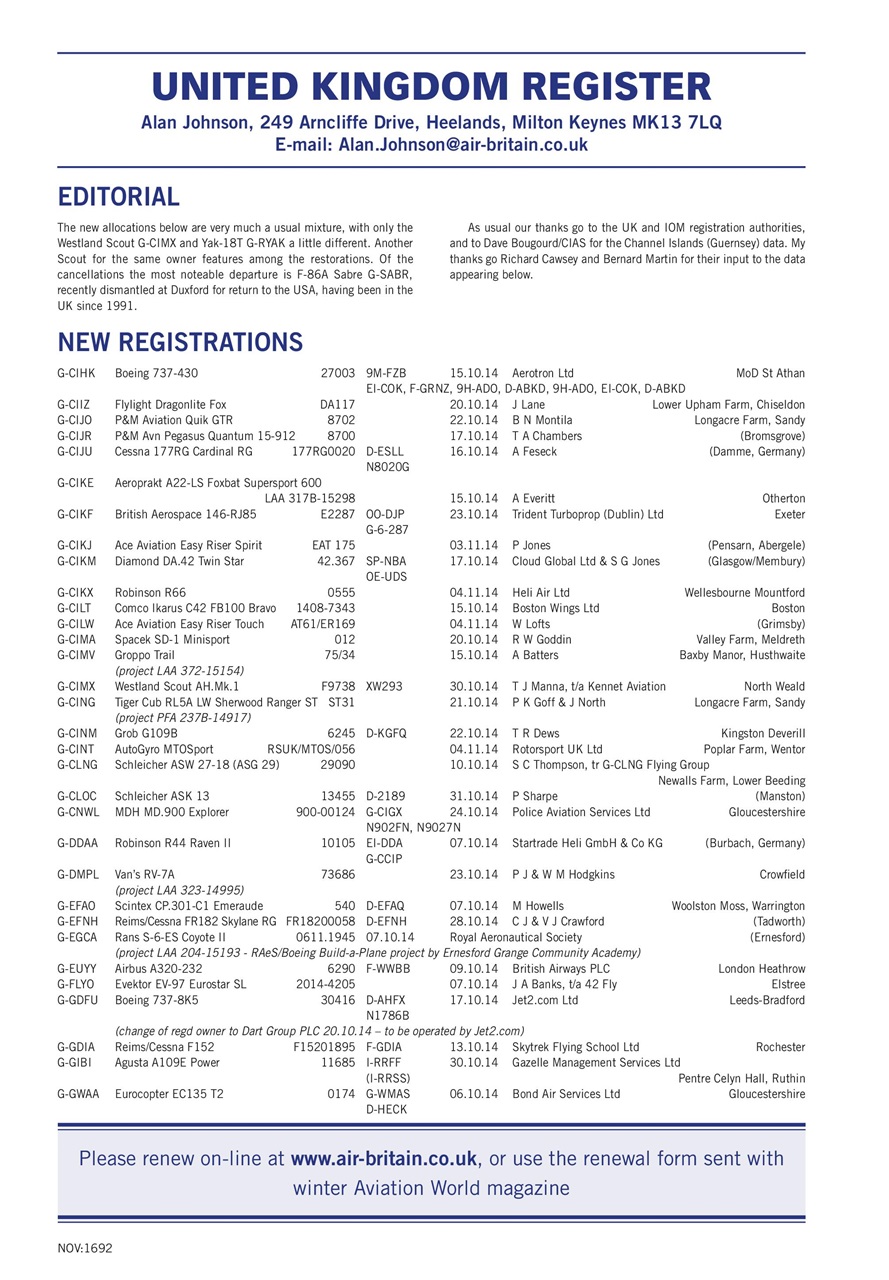 Air Britain News Preview Pages