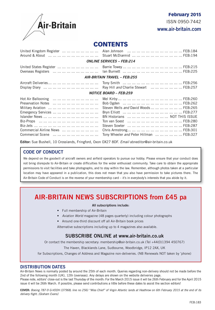 Air Britain News Preview Pages