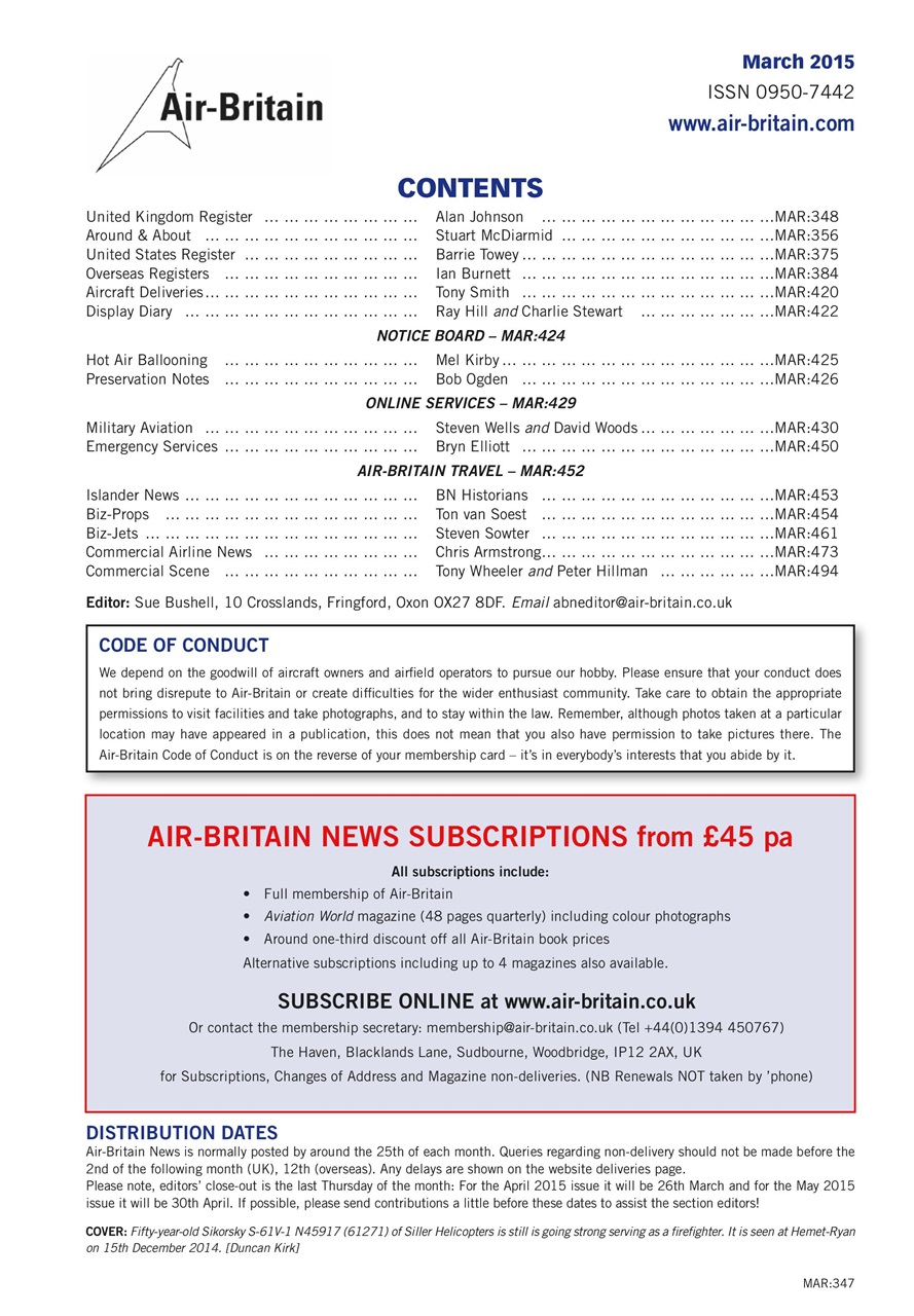 Air Britain News Preview Pages