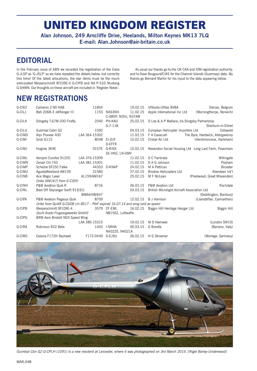 Air Britain News Preview Pages