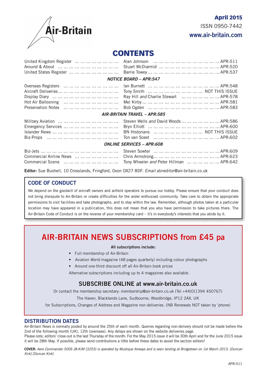 Air Britain News Preview Pages