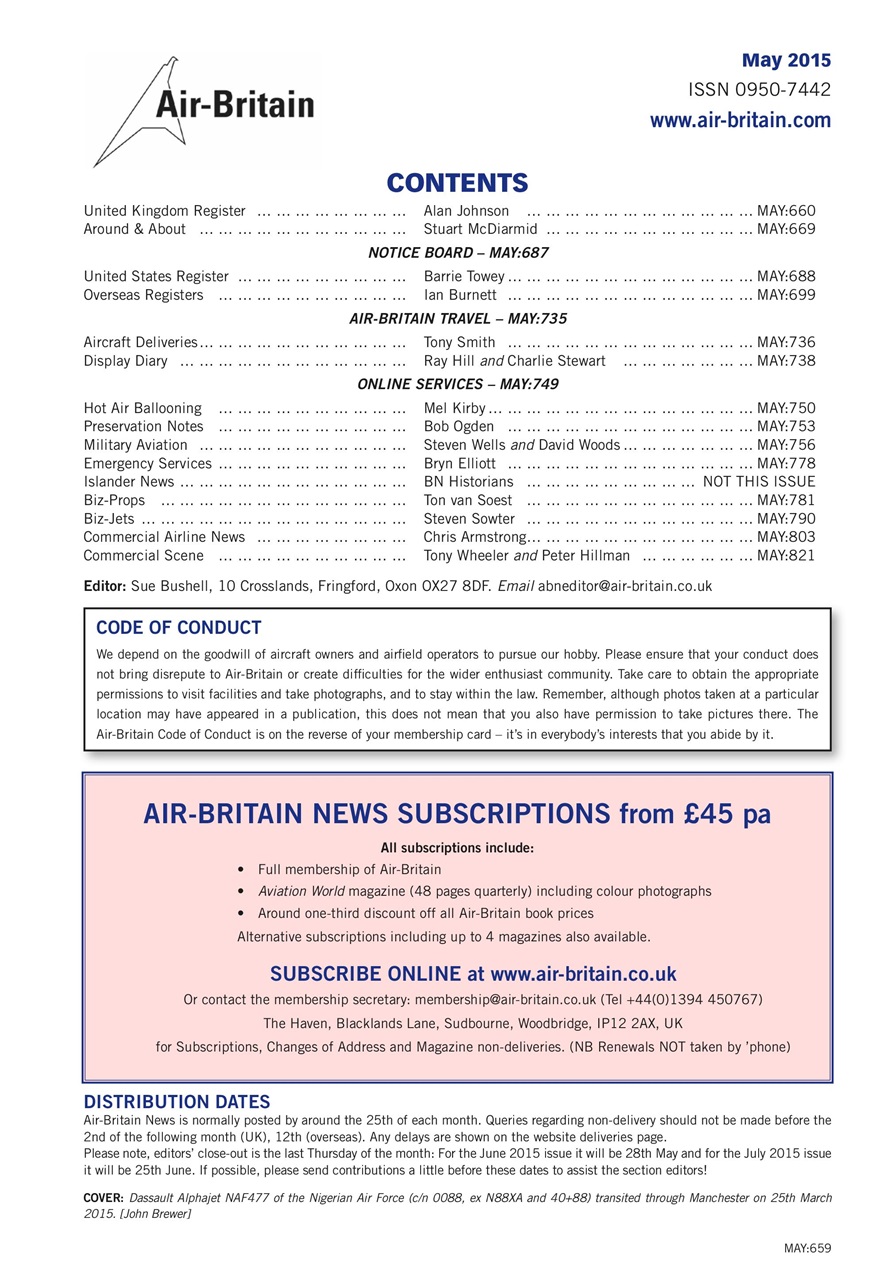Air Britain News Preview Pages