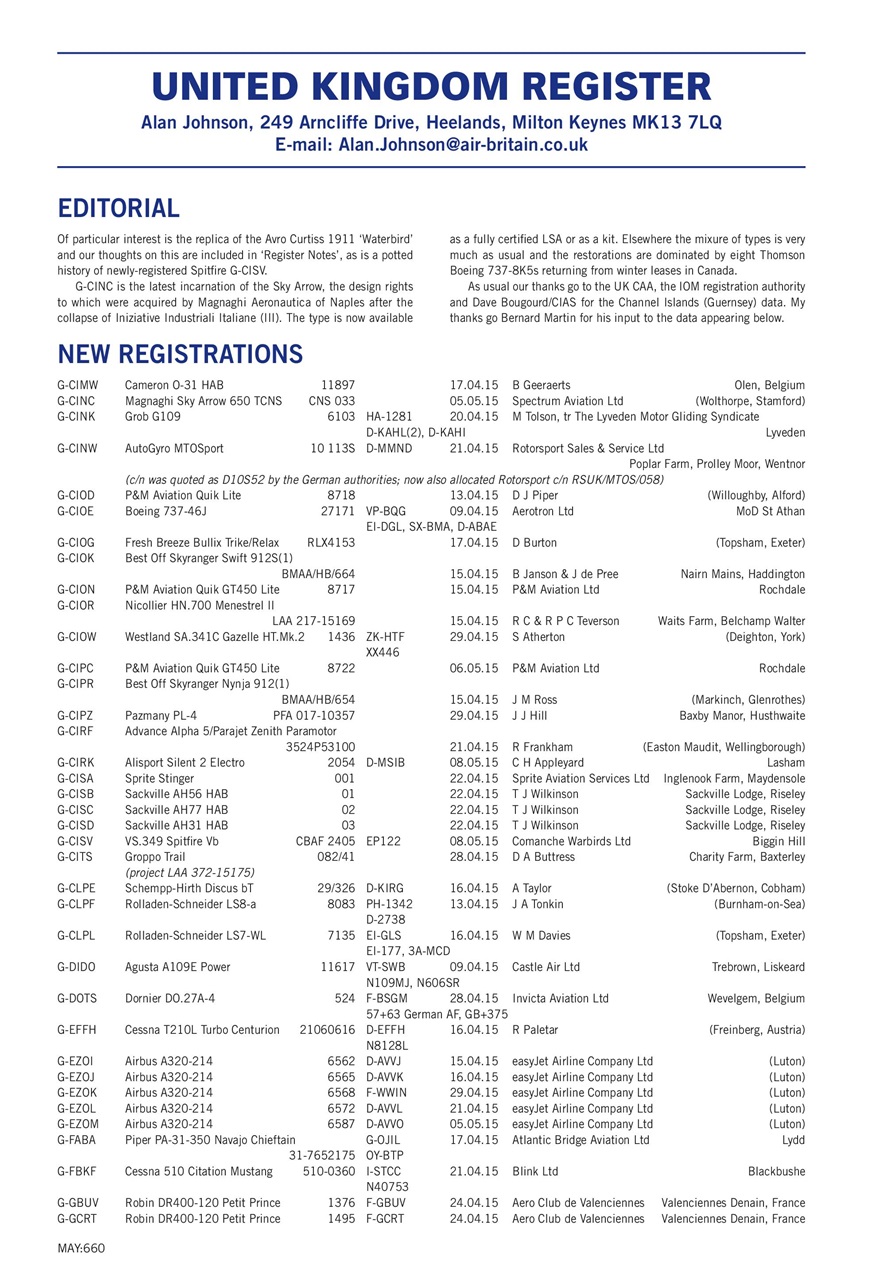 Air Britain News Preview Pages