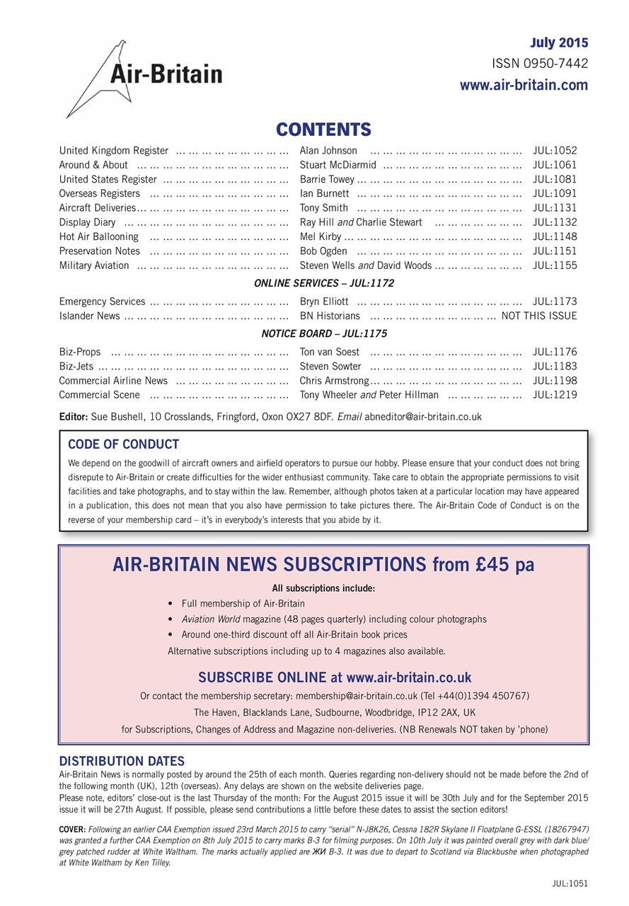 Air Britain News Preview Pages