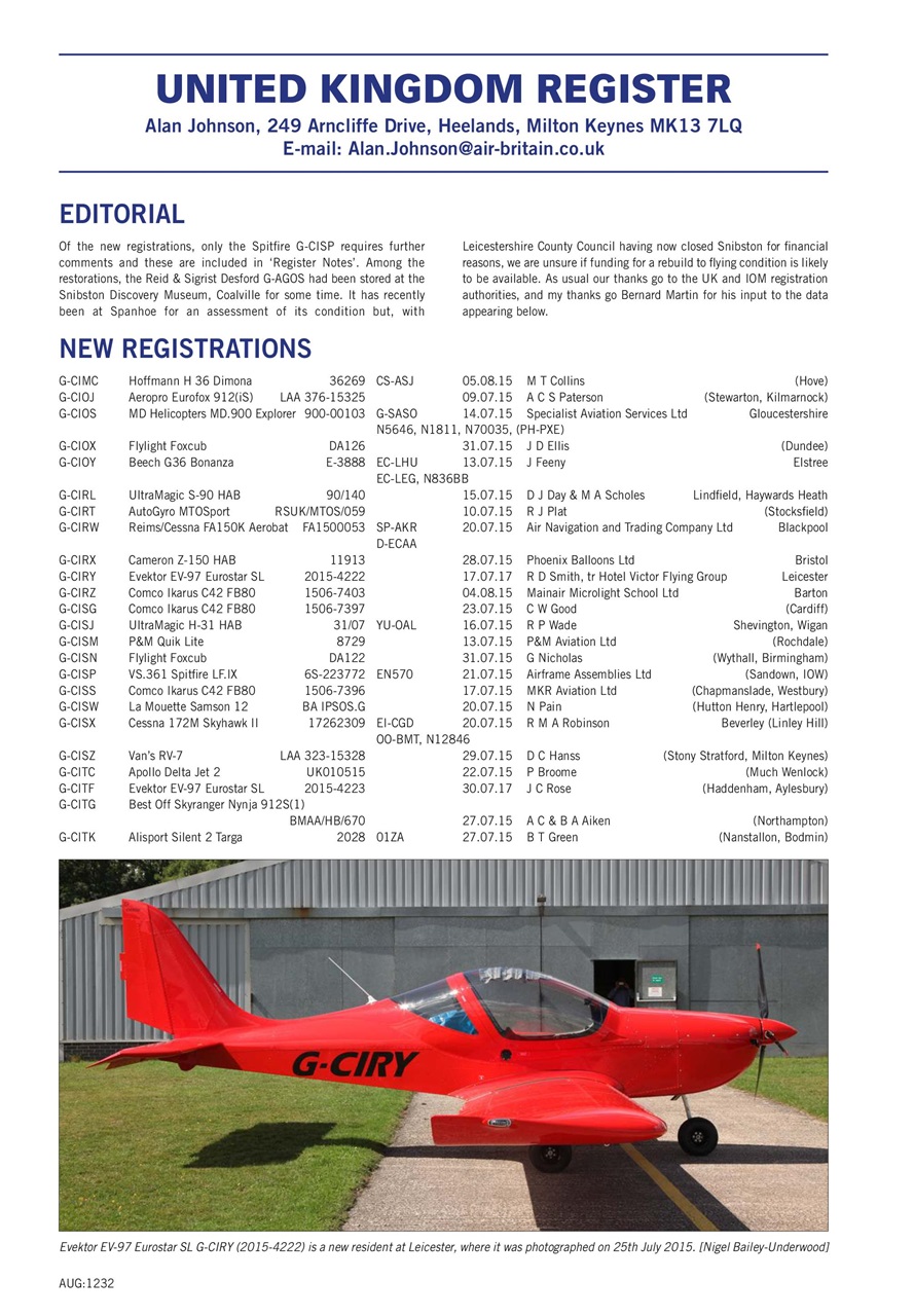 Air Britain News Preview Pages