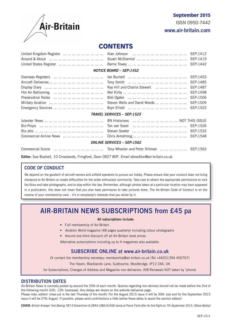 Air Britain News Preview Pages