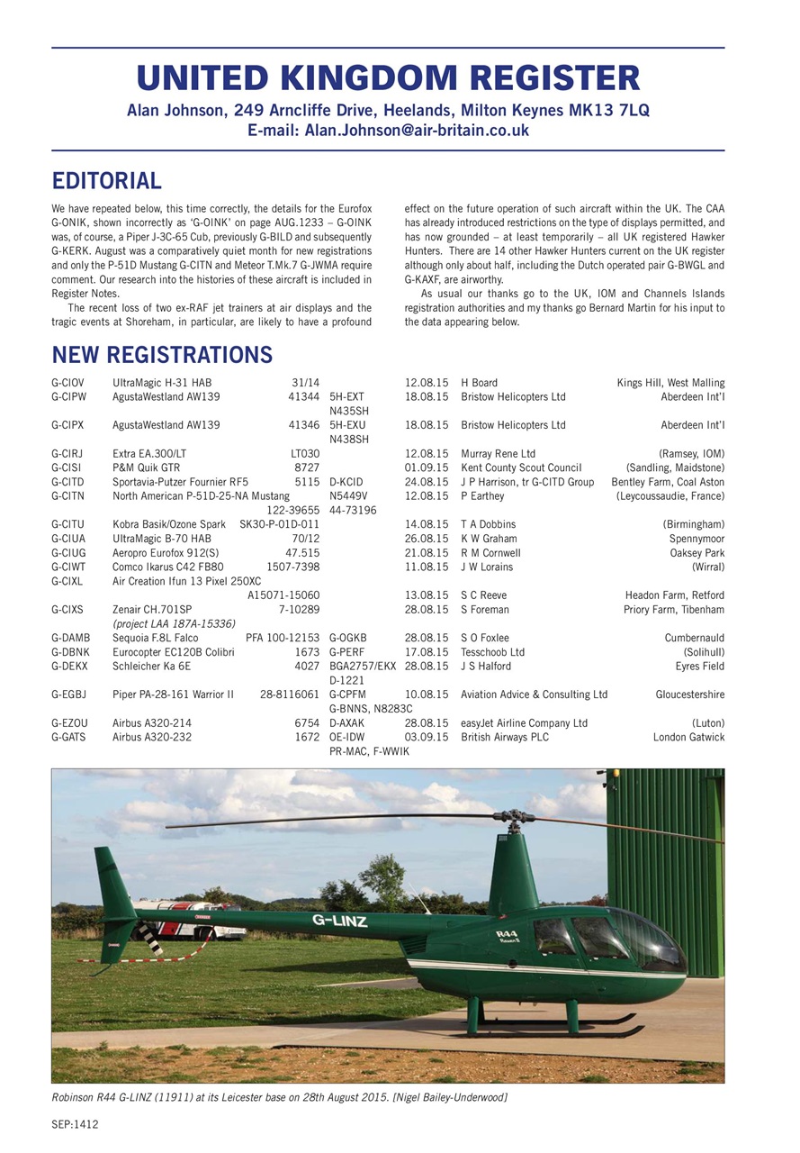 Air Britain News Preview Pages