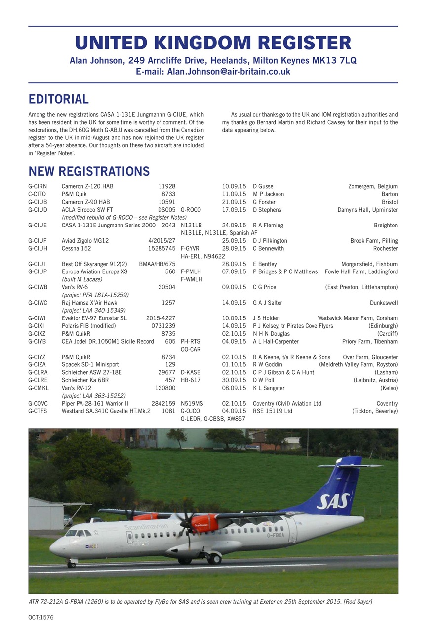 Air Britain News Preview Pages