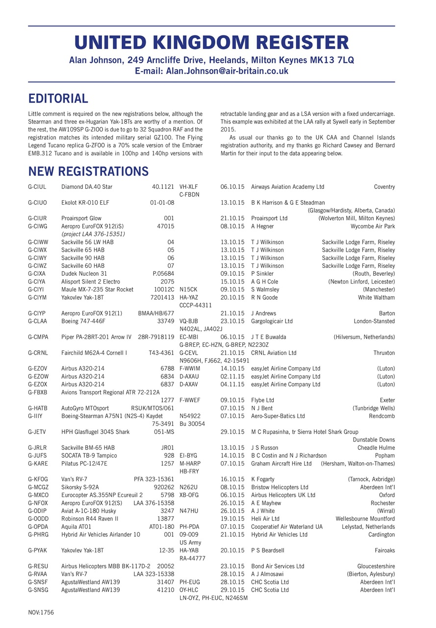 Air Britain News Preview Pages