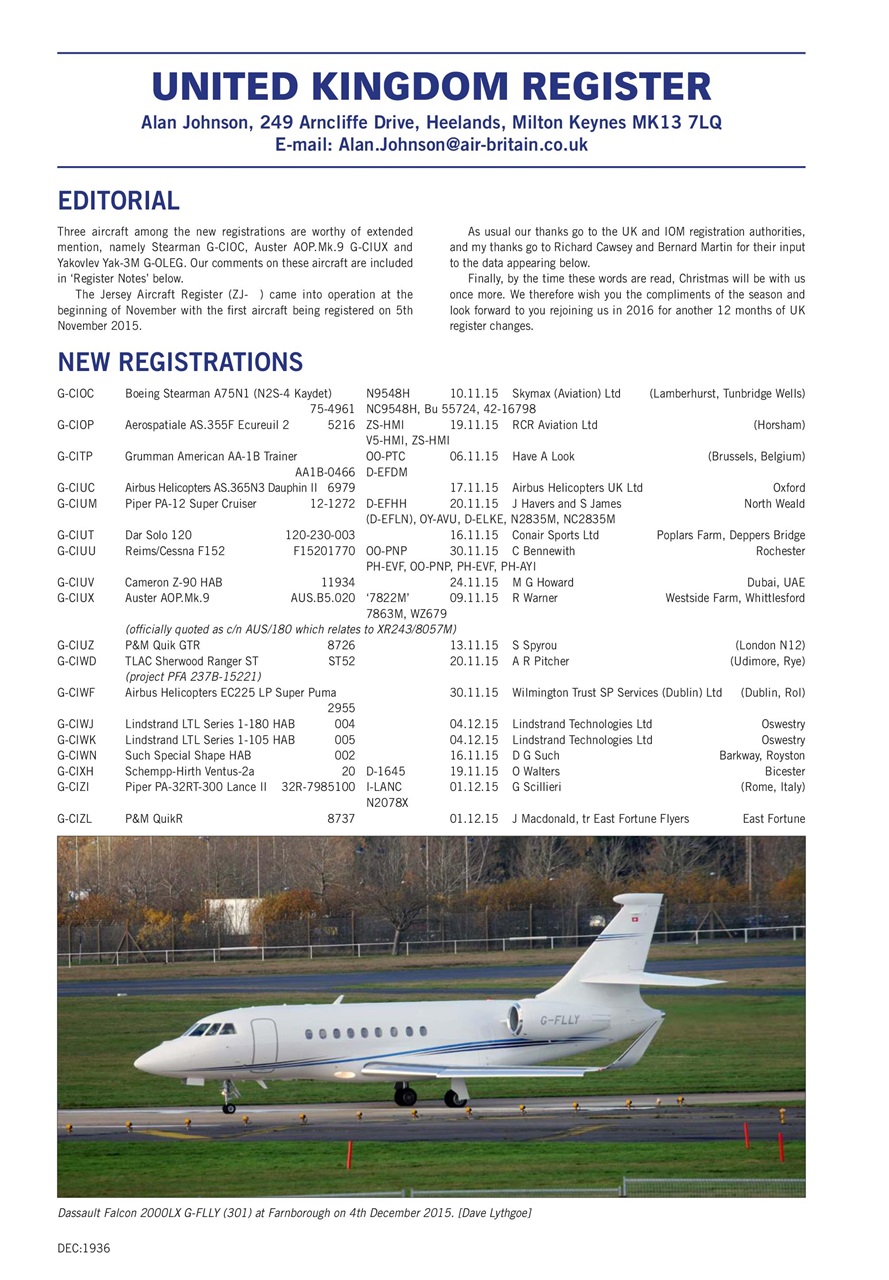 Air Britain News Preview Pages