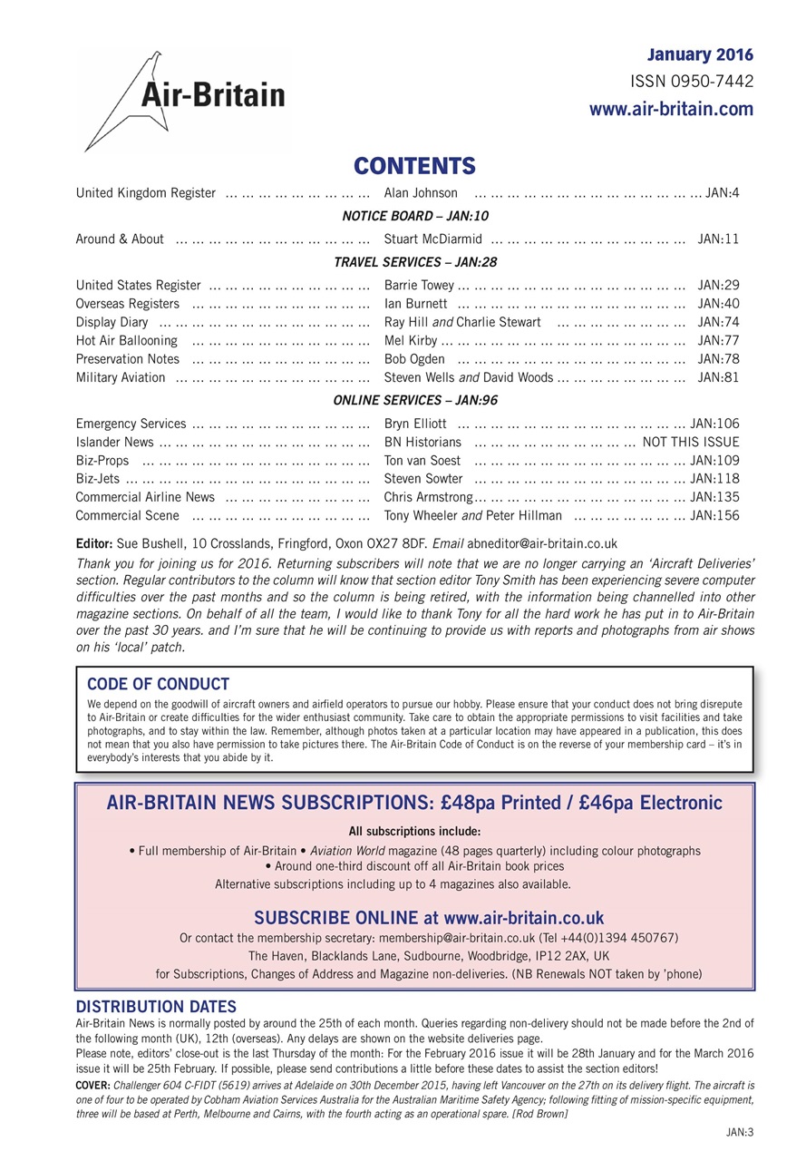 Air Britain News Preview Pages