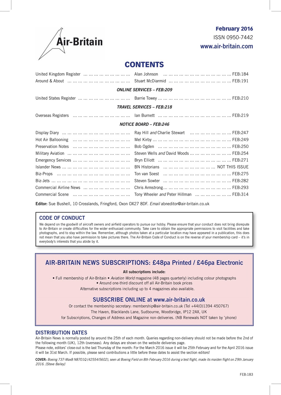 Air Britain News Preview Pages